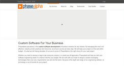 Desktop Screenshot of phasealpha.com